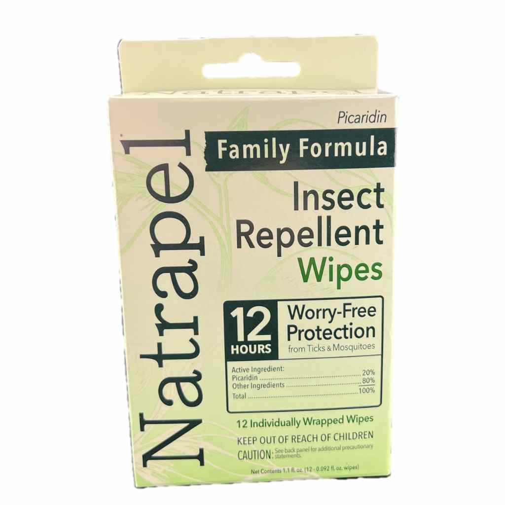 Natrapel Picaridin Tick & Insect Repellent Wipes front