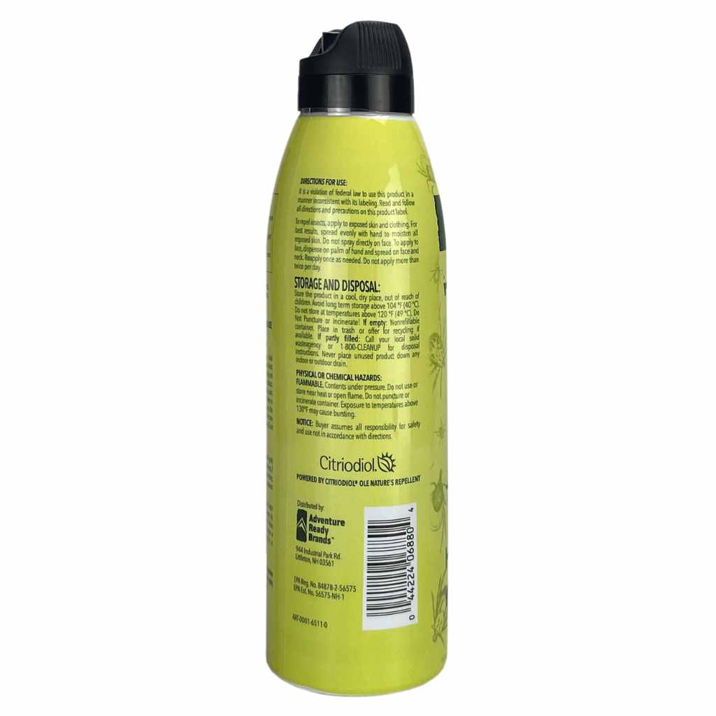 Natrapel Lemon Eucalyptus Tick Repellent Eco-Spray 6 oz. back